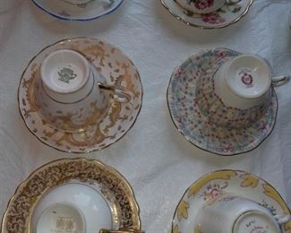 Fine China -  Collection of Teacups 
