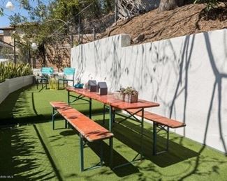 Authentic beergarten table and benches
