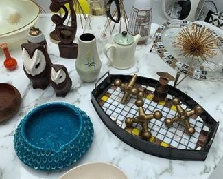 Midcentury pottery, sculpture and decor