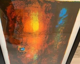 Signed laboudang lithograph