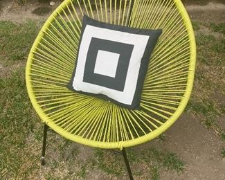 Outdoor rope chair
