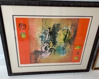 Laboudang stamped and signed lithograph