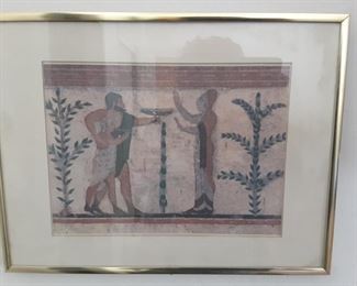Artwork Paper  Framed, Grecian Gods