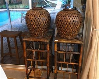 BAMBOO STANDS   BASKETS