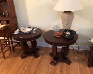 PAIR OF TABLES