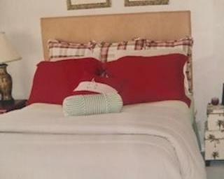 Headboard and bedding available 