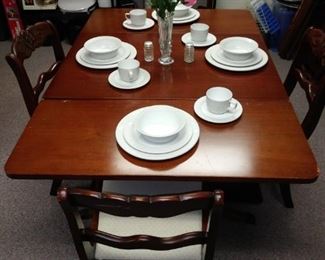 Dining table with chairs