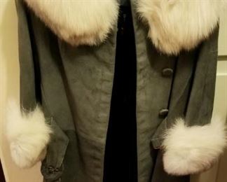 fur and leather coat
