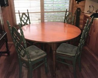 cute small space kitchen or dining room table and chairs