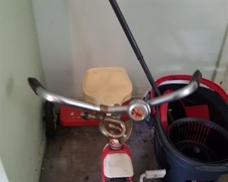 vintage tricycle with Mickey Mouse bell