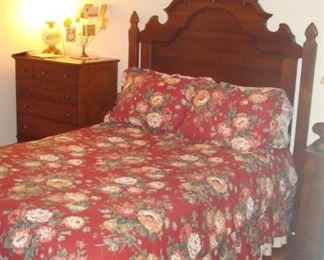 Antique Victorian Eastlake double bed.