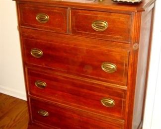 Vintage chest of drawers and misc. items.