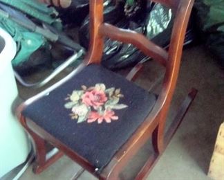 Antique child's chair.
