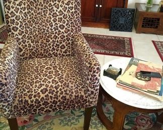 Fun Chair, Marbletop Oriental Table