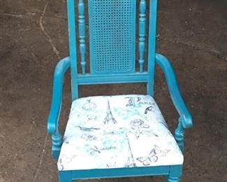 vintage high back chair
