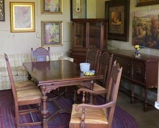 dining room table chairs buffet