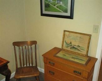 Dresser and rocking chair