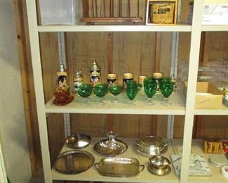 Household items and glassware