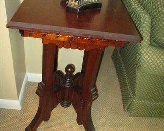 Antique lamp table