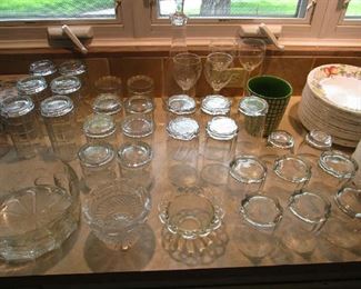 Glassware and kitchen items