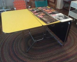 Very nice orginal yellow kitchen table.  Super condition 