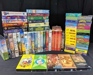 Childrens and Family VHS tapes and DVDs - 61 units