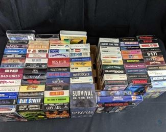 VHS tapes -84 units - some unopened