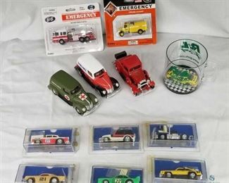 Assorted small die-cast vehicles