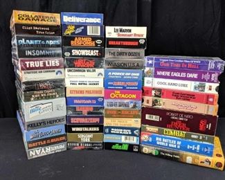 Military VHS and DVD tapes - 49 units