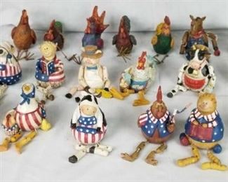 Patriotic and other Farm Animal Shelf Sitters