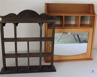 Wooden Curio Shelves