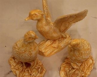 Duck Ceramic & Pheasant ceramic set