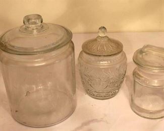 Glass Cookie and Storage Jars