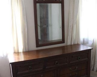 Wood & Laminate Dresser & Mirror