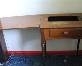 Wooden Sewing Cabinet (no machine)