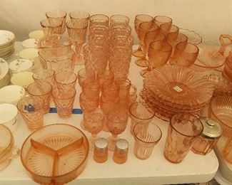 Pink Depression Glass