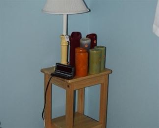 Small Table, Lamp, Candles