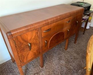 Vintage Side Bureau - Solid Wood Veneer