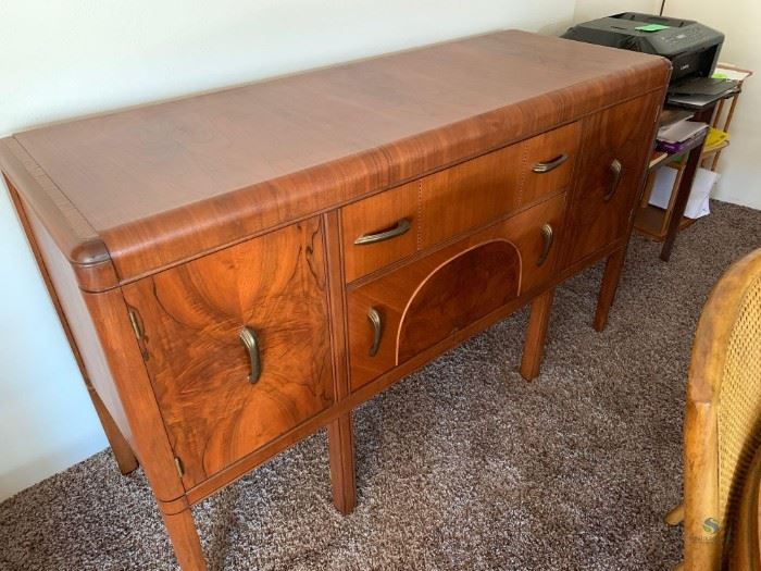 Vintage Side Bureau - Solid Wood Veneer