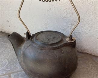 Vintage Cast Iron Water Kettle