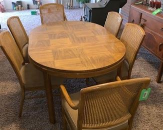 Dining Room Table and Six Chairs