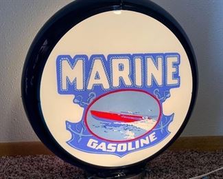 Plastic Marine Gasoline Lighted Sign