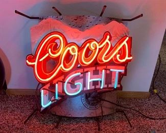 Coors Light 3D Neon Sign