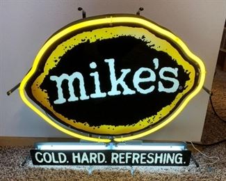Mike's Hard Lemonade Plastic and Neon Sign
