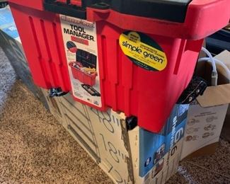 Master Pro Tool Manager Plastic Tool Box / Portable Work Bench