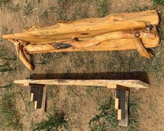 Pair of Wooden Shelves