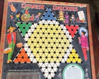 Vintage Lithograph Chinese Checkers