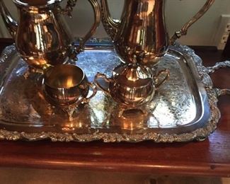 VTG tea set with tray