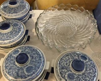 Cambridge, blue porcelain