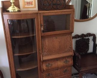 fab side by side desk-old wicker dolly pram